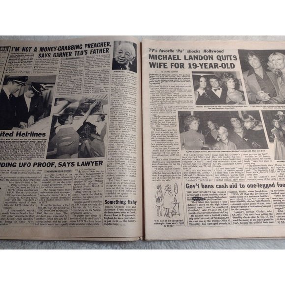 Globe Magazine July 8, 1980 Elizabeth Taylor Michael Landon Gary Coleman Wayne - Picture 3 of 7